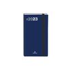 Oberthur Néo Flex 16 Pocket - Agenda - weekweergave - 89 x 165 mm - wit papier - marineblauwe omslag (pak van 6)