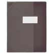 Oxford Strong Line - Protège cahier sans rabat - A4 (21x29,7 cm) - noir translucide