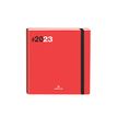 Oberthur Néa Flex 16 Office - Agenda - weekweergave - 160 x 160 mm - wit papier - rode hoes (pak van 6)