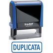 Trodat Xprint 4992.05 - stempel - zelfinktend - blauw - standaard tekst - 15 x 44 mm