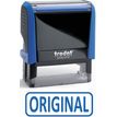 Trodat Xprint 4992.11 - stempel - zelfinktend - blauw - standaard tekst - 15 x 44 mm