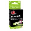 UPrint H-302XLC - kleur (cyaan, magenta, geel) - gereviseerd - inktcartridge (alternatief voor: HP 302XL, HP F6U67AE)