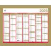 Quo Vadis - Calendrier bancaire 7 mois par face - 33 x 43 cm - or