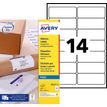 Avery - 350 Étiquettes adresse blanches - 99,1 x 38,1 mm - Impression jet d'encre - réf J8163-25