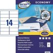 europe100 - Papier - permanente kleeflaag - wit - 99.1 x 38.1 mm 1400 etiket(ten) (100 vel(len) x 14) etiketten voor meervoudige doeleinden