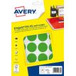 Avery - Etui A5 - 240 Pastilles adhésives - vert - diamètre 30 mm