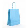 Gimex - Geschenktasje - uitbreidbaar - 23 cm x 12 cm x 30 cm - turquoise - pak van 50