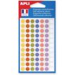 APLI - Zelfklevend etiket - wit, blauw, geel, paars, groen, bruin, roze (pak van 385)