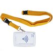 Color Pop - Porte-badge transparent avec cordon de sécurité - disponible dans différentes couleurs