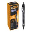 BIC Gel-ocity QuickDry - Rollerbalpen - zwart - gelinkt - 0.7 mm - gemiddeld - terugtrekbaar - pak van 12