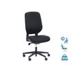 OfficePro ROMEO - Stoel - ergonomisch - armsteunen - T-vormig - kanteling - draaibaar - nylon, textiel, staal, Hoge-dichtheidsschuim, 100% polyester - zwart