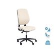 OfficePro ROMEO - Stoel - ergonomisch - armsteunen - T-vormig - kanteling - draaibaar - nylon, textiel, staal, Hoge-dichtheidsschuim, 100% polyester - zwart, beige