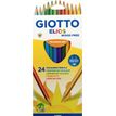 GIOTTO ELIOS - 24 Crayons de couleur triangulaires