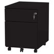 Caisson mobile - 2 tiroirs - noir vernis