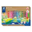STAEDTLER Buddy - 18 Crayons de couleur - pointe large