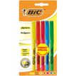BIC Highlighter - Pack de 5 surligneurs - couleurs assorties