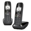 Gigaset AS470 Duo - Snoerloze telefoon met nummerherkenning - DECT\GAP - 3-weg geschikt voor oproepen - zwart + extra handset