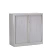 Armoire basse monobloc à rideaux ETIC - 100 x 120 cm - aluminium