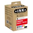 Inktcartridge compatible Canon CLI-551XL/PGI-550XL - pack de 5 - noir x2, cyan, magenta, jaune - Ink K10281W4 