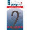 Pickup Home 3D Stockholm - Étiquette autocollante 90 mm - Chiffre 4 - gris