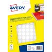 Avery - Etui A5 - 960 Pastilles adhésives - blanc - diamètre 15 mm