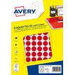 Avery A5 - Zelfklevend etiket in bijpassende kleur - rood (pak van 960)