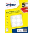 Avery - Etui A5 - 384 Pastilles adhésives - blanc - diamètre 30 mm