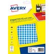 Avery A5 - Zelfklevend etiket in bijpassende kleur - blauw (pak van 2940)