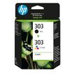 HP 303 - Pack de 2 - noir et 3 couleurs - cartouche d'encre originale (3YM92AE)