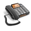 Gigaset DL580 - Telefoon met snoer met nummerherkenning - zwart
