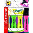 STABILO BOSS SPLASH - Pack de 4 surligneurs - couleurs assorties