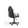 3701338800658-Fauteuil gamer FORMULE 1 - accoudoirs fixes - noir et jaune--4