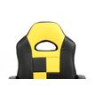 3701338800658-Fauteuil gamer FORMULE 1 - accoudoirs fixes - noir et jaune--6