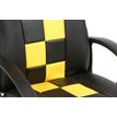 3701338800658-Fauteuil gamer FORMULE 1 - accoudoirs fixes - noir et jaune--7