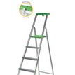 Safetool - Ladder - 4 stappen - 2 secties - werkhoogte: 2.84 m - plastic, aluminium