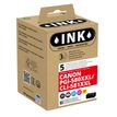 Inktcartridge compatible Canon CLI-581XXL/PGI-580XXL - pack de 5 - noir, noir photo, cyan, magenta, jaune - Ink K10503W4 