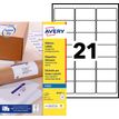 Avery - 315 Étiquettes adresse blanches - 38,1 x 63,5 mm - Impression jet d'encre - réf J8160-15