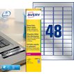 Avery Heavy Duty Laser Labels - etiketten - 960 etiket(ten) - 45.7 x 21.2 mm