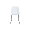 3660141232592-Lot de 2 chaises CUBE - Pieds trapèzes acier noir - assise blanche--3