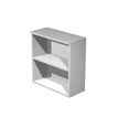 Artarredi Presto Low - Boekenkast - 2 planken - aluminiumgrijs