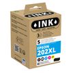 Inktcartridge compatible Epson 202XL Kiwi - pack de 5 - noir, noir photo, cyan, magenta, jaune - Ink K10507W4 