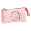 Marshmallow Floral - Trousse 3 compartiments rose - Kid'abord