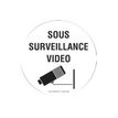 PICKUP - Teken - video surveillance - rond - 200 mm (diameter) - zelfklevend - vinyl