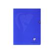 Clairefontaine MIMESYS - Notitieboek - geniet - 240 x 320 mm - 48 vellen / 96 pagina's - Seyès - marineblauw - polypropyleen (PP)