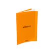 Conquérant Classique - Cahier polypro 24 x 32 cm - 96 pages - grands carreaux (Seyes) - orange