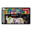 STABILO ARTY Creative Set - fiber-tip pen, watercolor pencil and fineliner set - assortiment fonkelende kleuren (pak van 36)