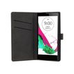 Muvit Slim S Folio Case - Flip cover voor mobiele telefoon - zwart - voor LG G4c