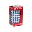 APLI kids - decoratiesticker - cirkel - 10.5 mm diameter - 59 vellen - blauw - papier (pak van 5192)