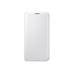Samsung Flip Wallet EF-WG920P - Flip cover voor mobiele telefoon - polyurethaan - wit - voor Galaxy S6