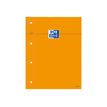 Oxford Bloc Orange - Bloknote - geniet - 80 vellen / 160 pagina's - extra wit papier - Seyès - oranje hoes